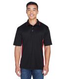 8406 UltraClub® Adult Cool & Dry Sport Two-Tone M in Black/ red