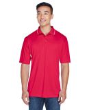 8406 UltraClub® Adult Cool & Dry Sport Two-Tone M in Red/ white