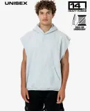 Los Angeles Apparel HF-08 Sleeveless Hood Pullover in Ash