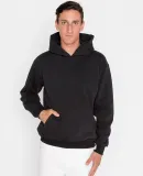 Los Angeles Apparel HF-09 L/S Heavy Fleece Hood PO in Black