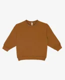 Los Angeles Apparel HF107GD Kids Heavy Fleece Crew in Ginger