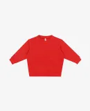 Los Angeles Apparel HF107GD Kids Heavy Fleece Crew in Tomato
