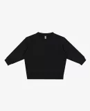 Los Angeles Apparel HF-107 Kids Heavy Fleece Crew in Black