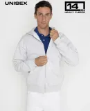 Los Angeles Apparel HF-10 L/S Heavy Fleece Zip Up  in Ash