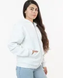 Los Angeles Apparel HF-10 L/S Heavy Fleece Zip Up  in White