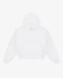 Los Angeles Apparel HF-19 Heavy Fleece Cropped Hoo in White