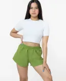 Los Angeles Apparel HF314GD Garment Dye Heavy Flee in Celery green