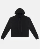 Los Angeles Apparel IMP1010FL 10oz Fleece Zip Up H in Black