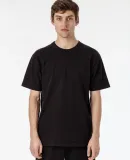 Los Angeles Apparel IMP1203FL Heavy Jersey Tee w/  in Black