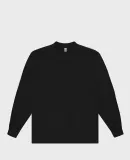 Los Angeles Apparel IMP1807FL L/S T-SHIRT in Black