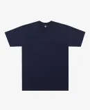 Los Angeles Apparel IMP1801FL S/S Grmnt Dye Crew N in Navy