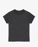 Los Angeles Apparel IMPFF309FL S/S  Cotton-Poly Te in Heather black