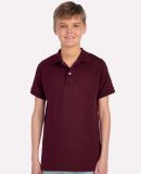 437Y Jerzees Youth 50/50 Jersey Polo with SpotShie in Maroon