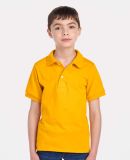 437Y Jerzees Youth 50/50 Jersey Polo with SpotShie in Gold