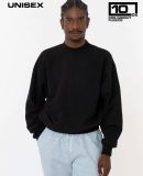 Los Angeles Apparel MWF1047 10oz Fleece Wide Blank in Black