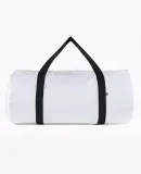 Los Angeles Apparel NT563 Nylon Weekender Bag in White/black