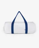 Los Angeles Apparel NT540 Lightweight Nylon Gym Ba in White/royal