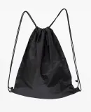 Los Angeles Apparel RNF09 Nylon Drawstring Backpac in Black