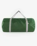Los Angeles Apparel RNB563 Nylon Pack Weekender Ba in Moss green/silver