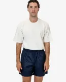 Los Angeles Apparel RNF412 Nylon Taffeta Wide Shor in Midnight navy