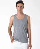 Los Angeles Apparel TR08 Tri Blend Tank 3.7oz in Athletic grey