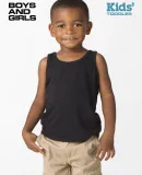 Los Angeles Apparel TR1008 Toddler Tri Blend Tank in Tri-black