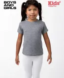 Los Angeles Apparel TR2001 KIDS TRIBLEND S/S TEE in Athletic grey
