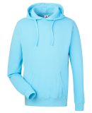 J America 8730 Pigment-Dyed Fleece Hooded Sweatshi in Capri