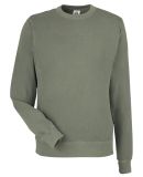 J America 8731 Pigment-Dyed Fleece Crewneck Sweats in Spruce