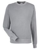 J America 8731 Pigment-Dyed Fleece Crewneck Sweats in Cloud