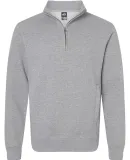 J America 8717 Heavyweight Fleece Quarter-Zip Swea in Oxford