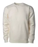 Independent Trading IND3000 Heavyweight Crewneck S in Bone