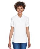 8414 UltraClub® Ladies' Cool & Dry Elite Performa in White