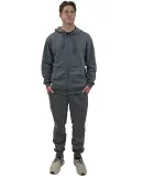 Stilo Apparel 21918HDG  21918DG Unisex Sweat Set in Deep Grey