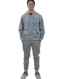 Stilo Apparel 21918HLG Matching Sweat Set Light Gr in Light Grey