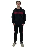 Stilo Apparel 211119HJBK Matching Sweat Set Wholes in Black