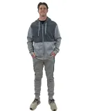 Stilo Apparel 211120HJLG Matching Sweat Set Wholes in Lght grey