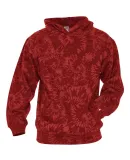 Badger Sportswear 2275 Youth Tie-Dyed Triblend Hoo in Red tie-dye
