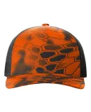 Richardson Hats 112PFP Printed Five-Panel Trucker  in Kryptek inferno/ black