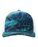 Richardson Hats 112PFP Printed Five-Panel Trucker  in Kryptek pontus/ white
