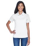 8445L UltraClub Ladies' Cool & Dry Stain-Release P in White