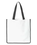 Liberty Bags PSB1516 Sublimation Medium Tote Bag in White/ black