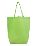 Q-Tees Q1251 Non-Woven Gusset Bottom Tote in Lime green