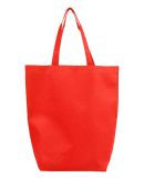 Q-Tees Q1251 Non-Woven Gusset Bottom Tote in Red