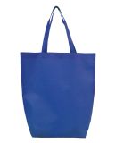 Q-Tees Q1251 Non-Woven Gusset Bottom Tote in Royal