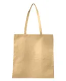 Q-Tees Q126300 Non-Woven Tote Bag in Natural