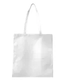 Q-Tees Q126300 Non-Woven Tote Bag in White