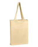 Q-Tees Q800GS Canvas Gusset Promotional Tote in Natural