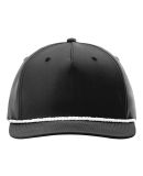 Richardson Hats 258 Braided Performance Cap in Black/ white