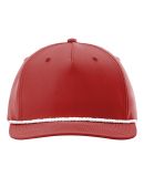 Richardson Hats 258 Braided Performance Cap in Red/ white